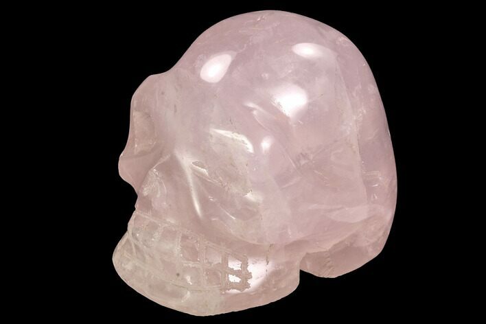 Polished Rose Quartz Crystal Skull #99604